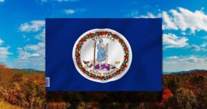 virginia state flag mountains backdrop 800x420