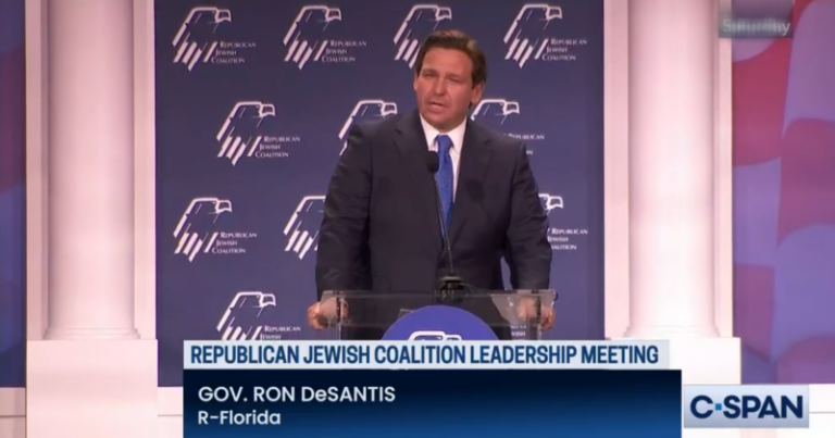 VIDEO: Ron DeSantis Speaks at Republican Jewish Coalition
