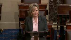 hyde smith at podium