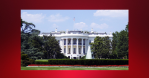 White House red background