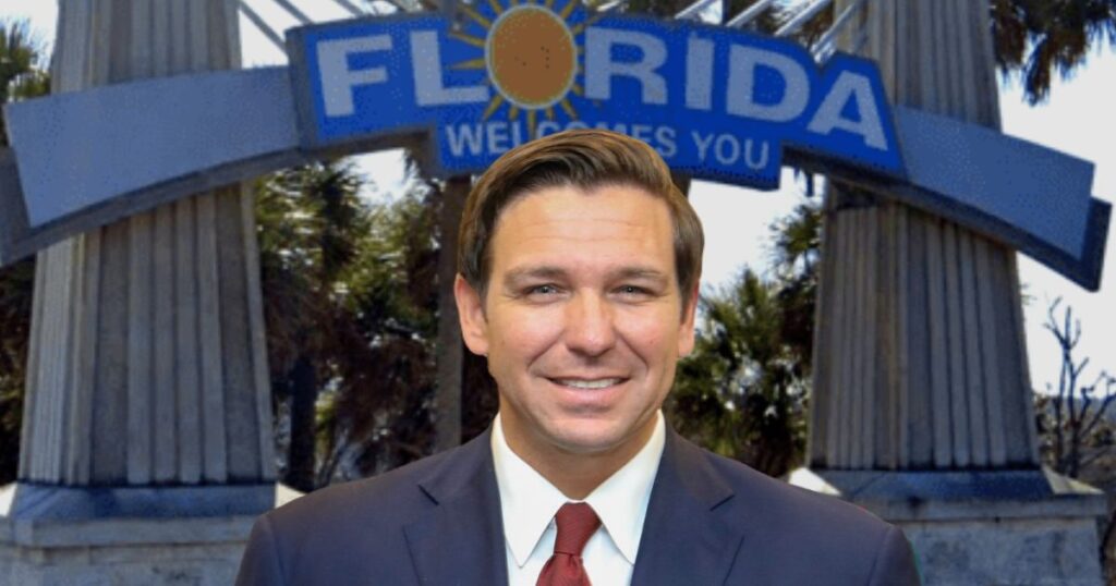 DeSantis Florida Welcome Sign