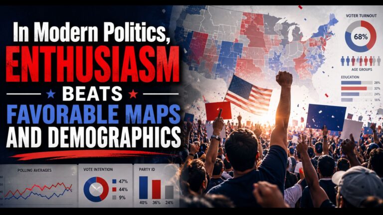 In Modern Politics, Enthusiasm Beats Favorable Maps and Demographics